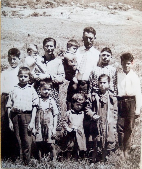 The Virgara family in Italy, circa 1960